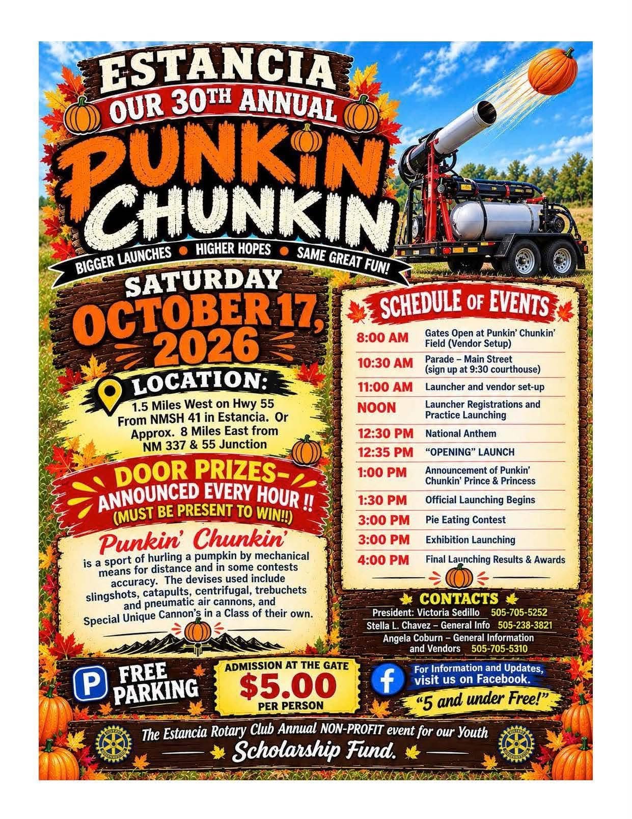 Ready, Aim, Splat: Estancia Set to Host 30th Annual Punkin Chunkin Festival